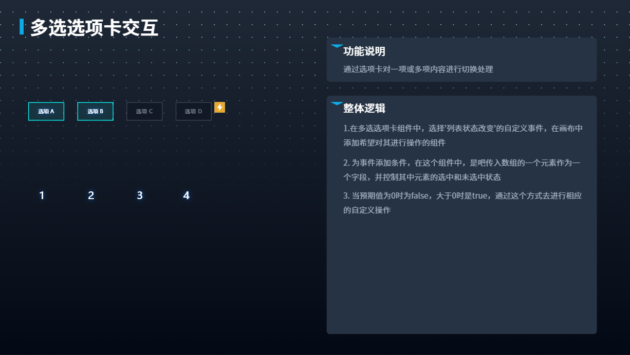 多选选项卡 - 易知微素材广场