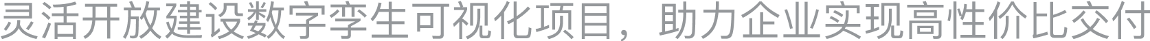 灵活开放建设数字孪生可视化项目，助力企业实现高性价比交付