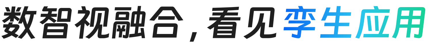 数智视融合，看见孪生应用